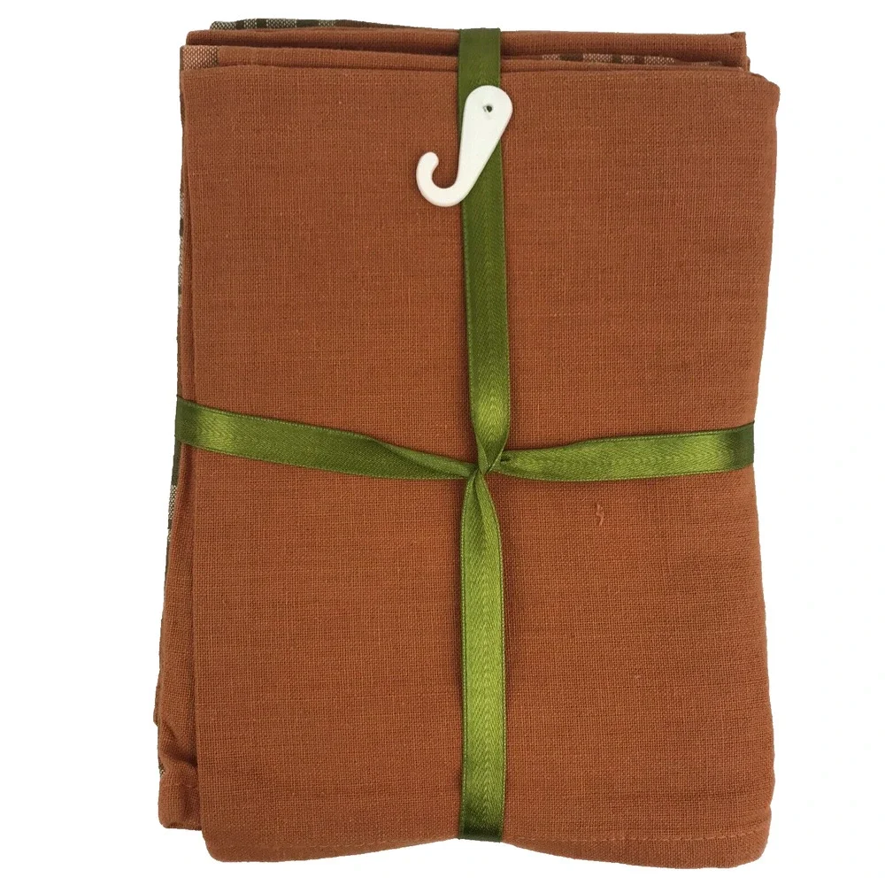 NWT Woodbridge Designs Pumpkin Kitchen Towels Set of Five Cotton Orange Fall